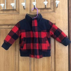 Oshkosh Buffalo Plaid Toddler Jacket